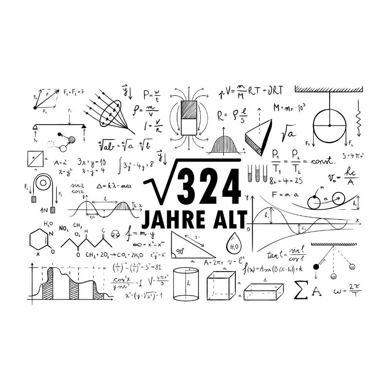 Mathe 18 Jahre Geburtstag Geschenk