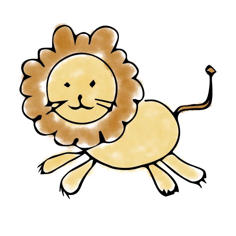 Lion doux Dessin d’enfant