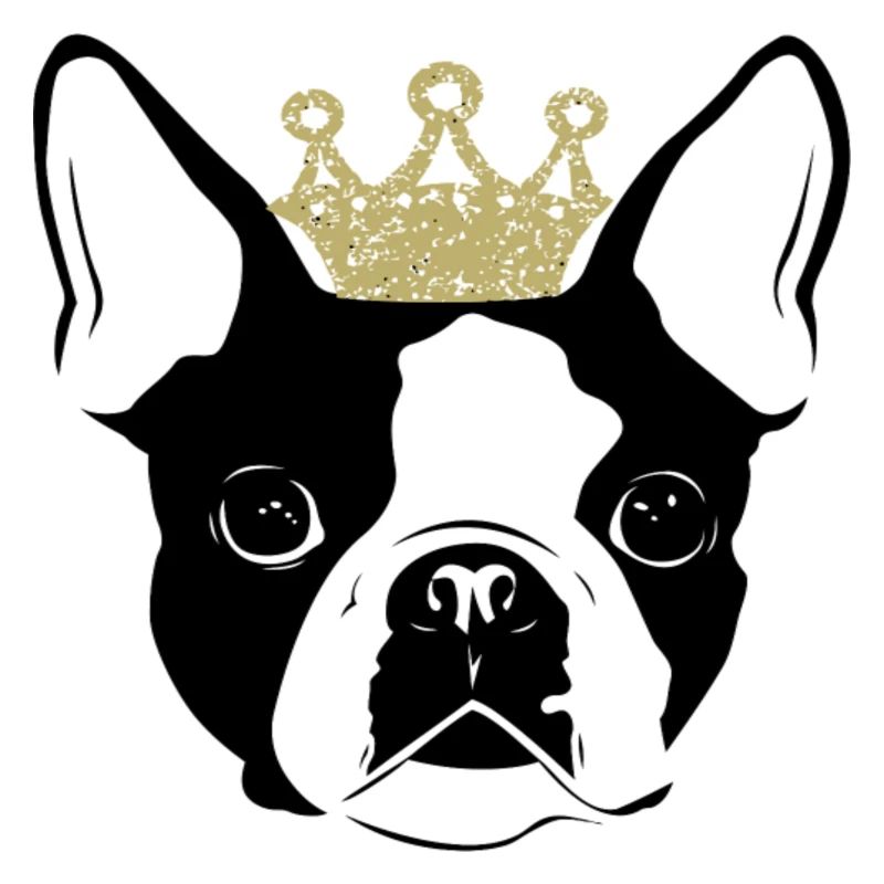 Hund mit Krone