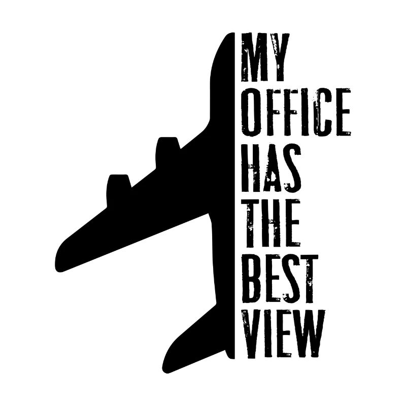 My office has the best view Geschenk Pilot Copilot