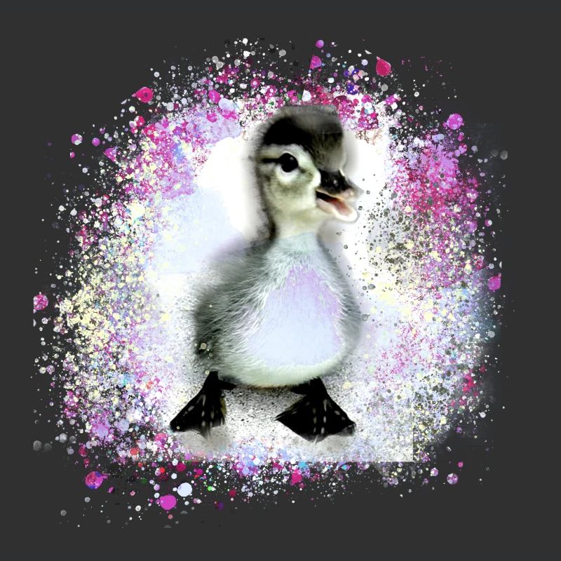 canard, canard, poussin,graffiti,rose,bébé