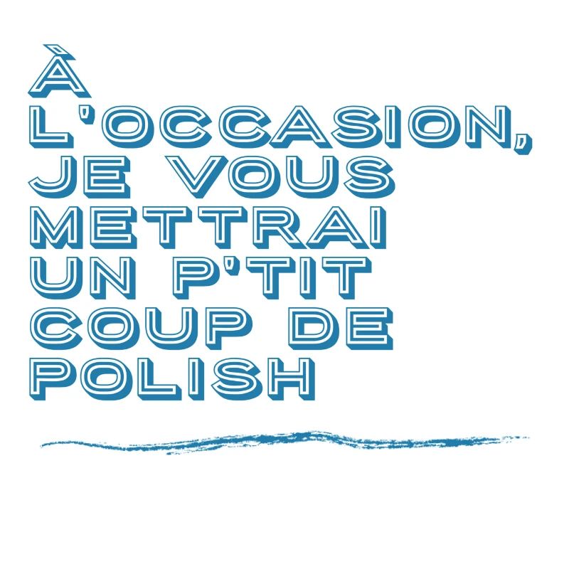 T-shirt coup de polish Oss 117 Cadeau