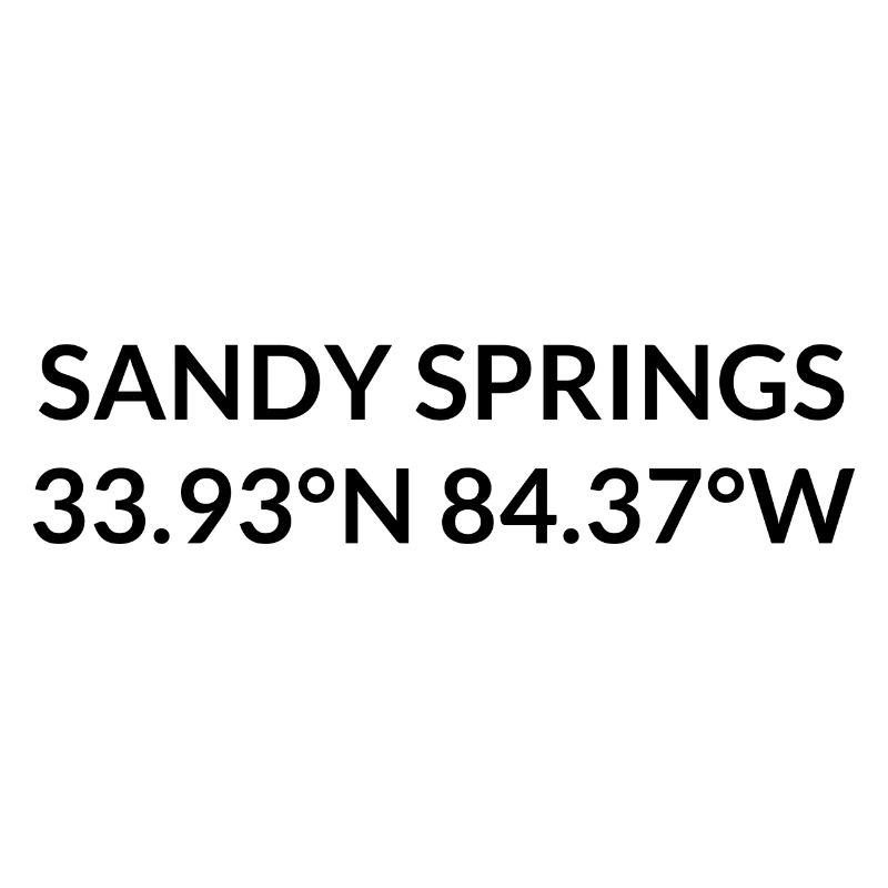 Sandy Springs, Georgia, USA Coordinates