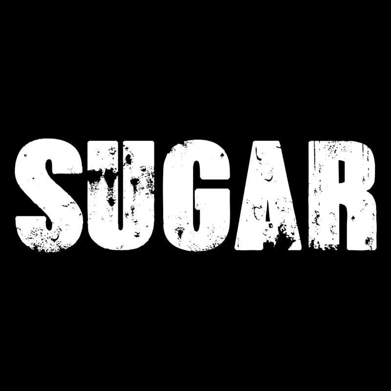 zucchero, carattere, bianco, stencil