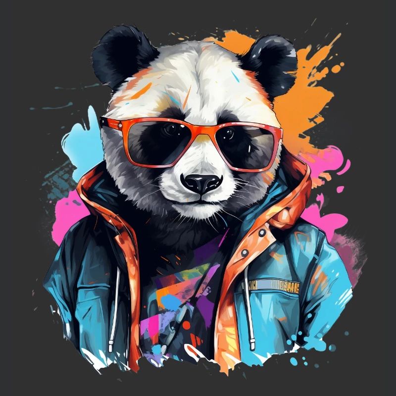 Rogue Panda. Graffiti-style design.