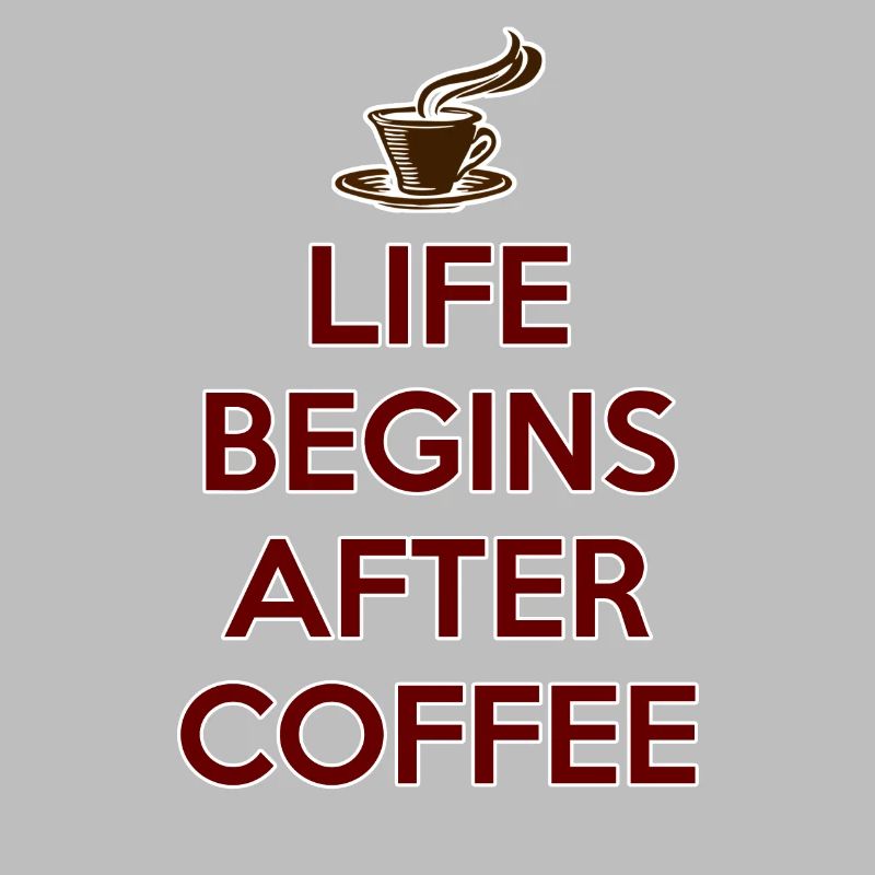 DAS LEBEN BEGINNT NACH DEM KAFFEE Geschenk