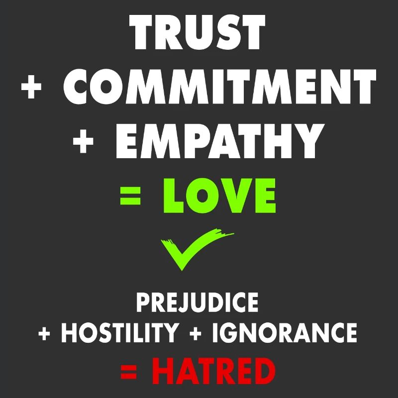 Verbreiten Sie Liebe, bekämpfen Sie Hass!