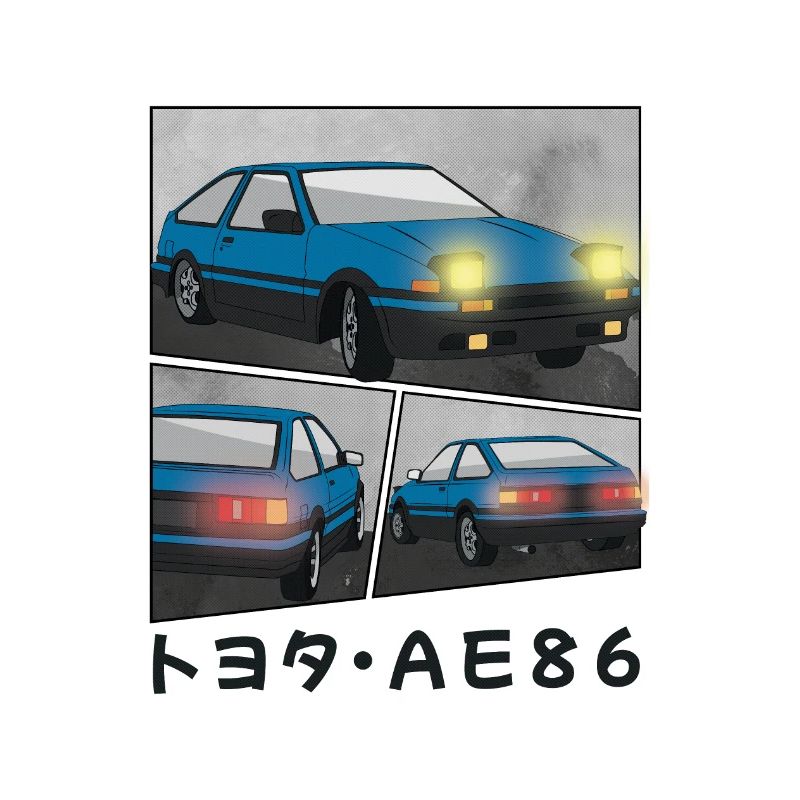 DEEP OCEAN CAR COMIC / POP UP HEADLIGHTS HATCHBACK