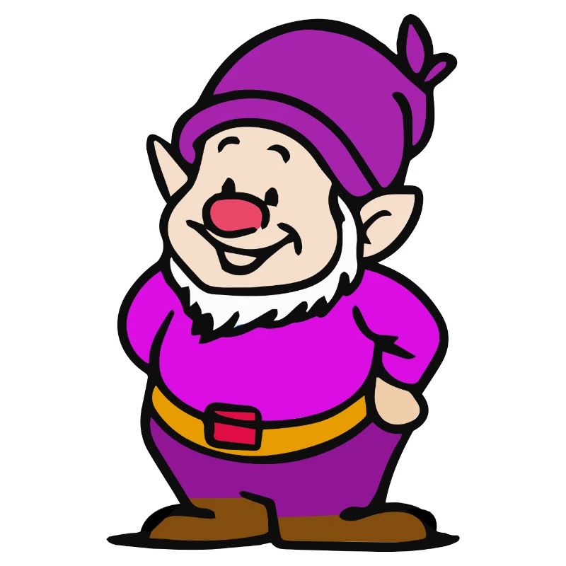 Dwarf with purple cap