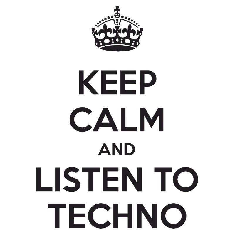 Restez calme et écoutez de la techno