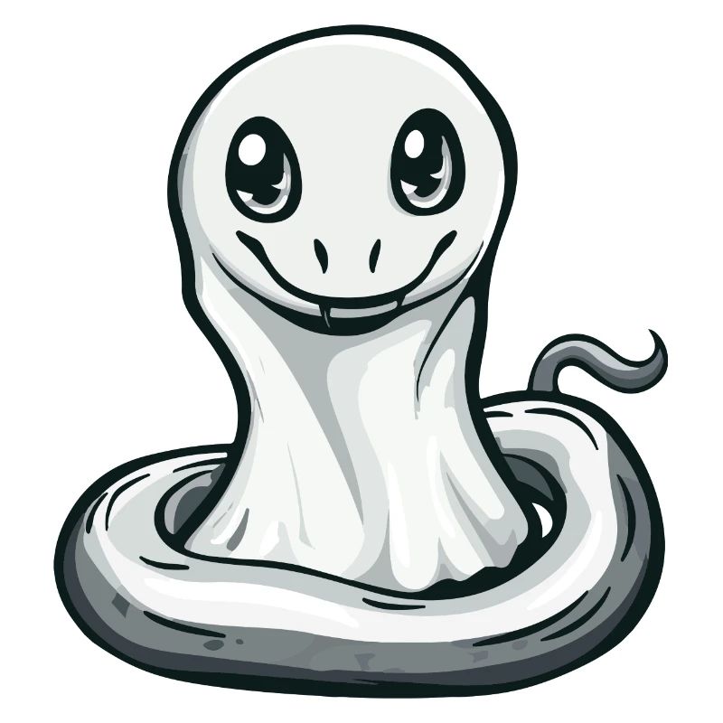 Snake Cobra Halloween Funny Ghost