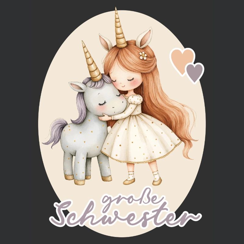 Grosse Schwester Maedchen Einhorn 2