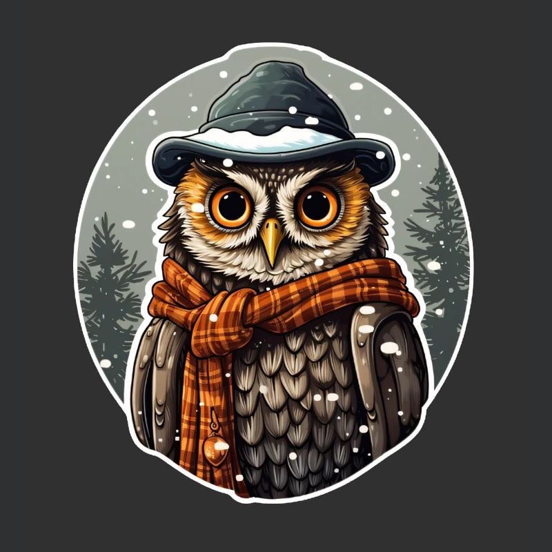"Schneezauber mit Eulenblick"