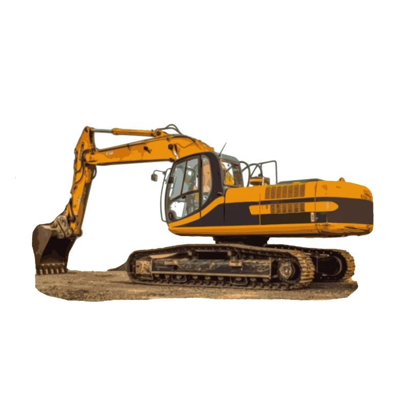 Chantier de construction d'excavatrice
