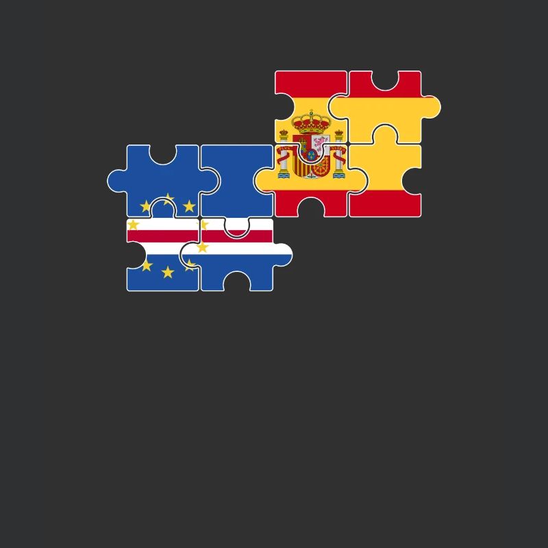 Cap-Vert Espagne Drapeau Espagne Cap-Vert