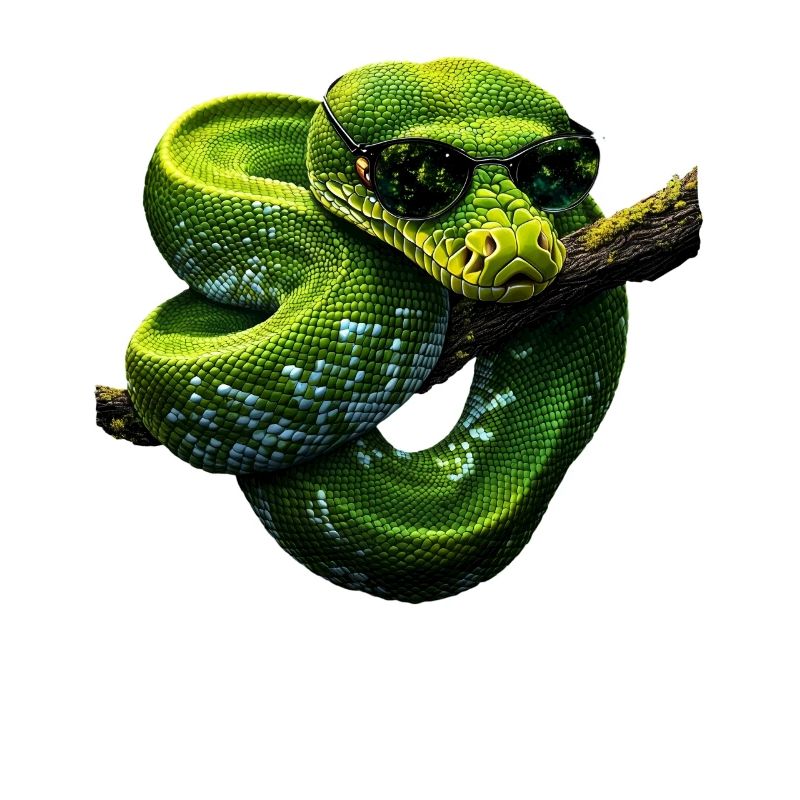 Green Tree Python Snakes Lover Terrarium