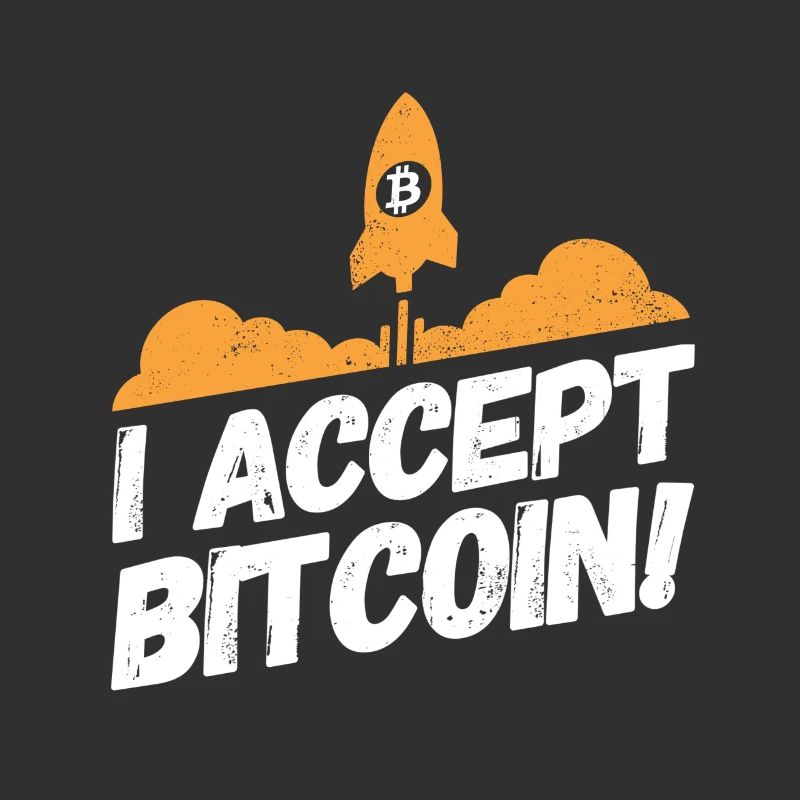 Bitcoin Kryptowährung Krypto Sprüche Accept