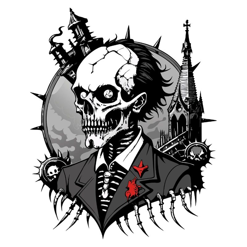 Undertaker Skull // Gravedigger Skull FS0016