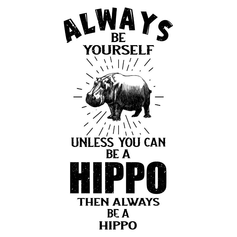herbivore nilpferd flusspferd hippo sei du selbst