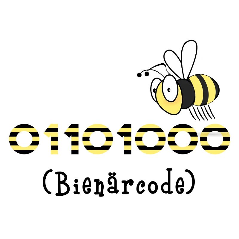Binärcode Biene Code Informatik Geschenk Honig