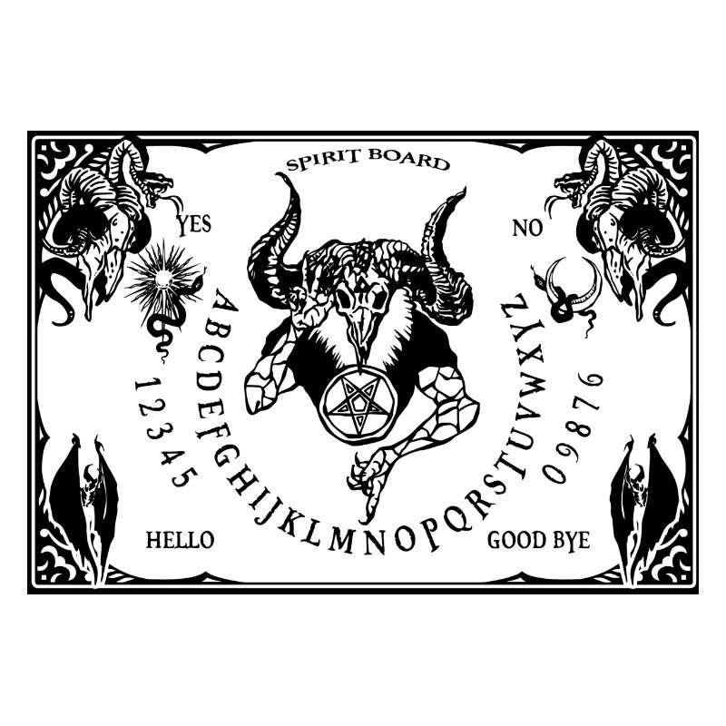 Spirit board & Planchette Halloween Devil