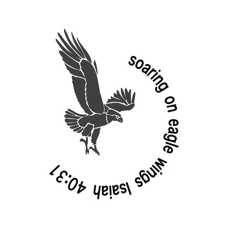 Christian Design Soaring on Eagle Wings Isaiah 40