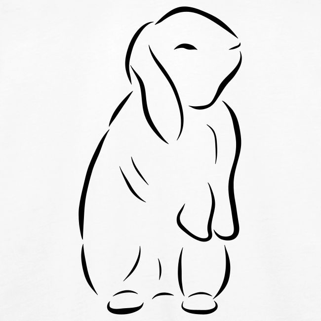 stehendes Häschen Hase Kaninchen Zwergkaninchen