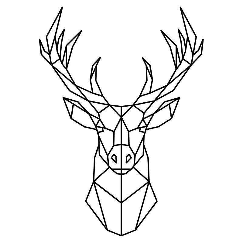 Geometrische Hirsche