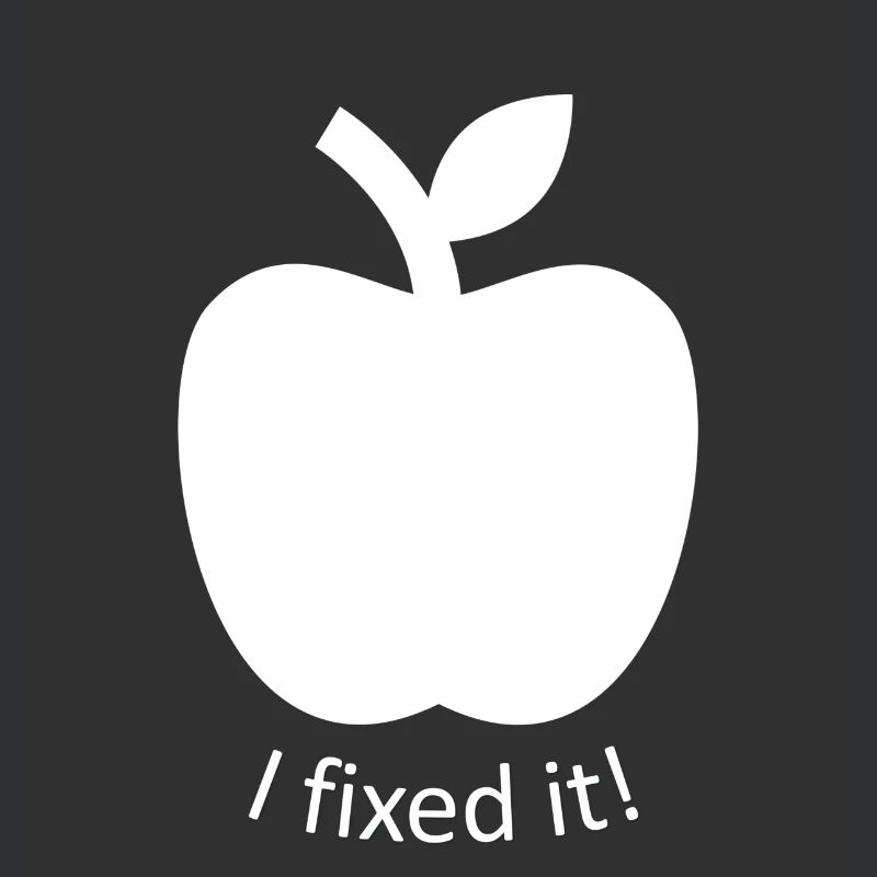 I fixed it Apple, design drôle