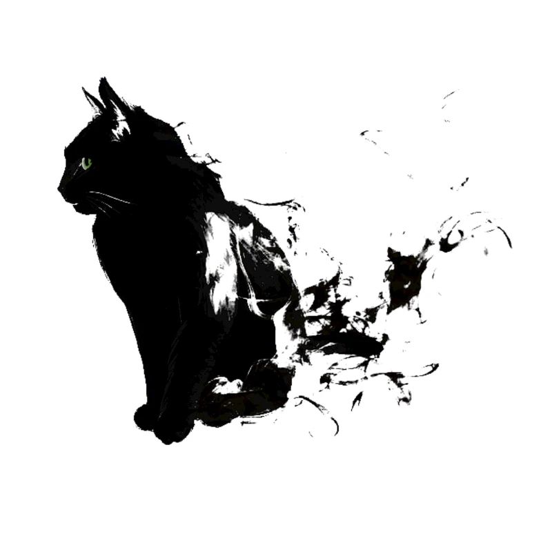 Katze Rauch (Geschenkidee, Geschenk, Idee)