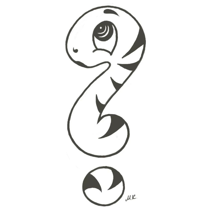 Point d’interrogation serpent