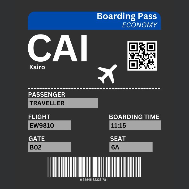 Le Caire Égypte Billet d’avion Le Caire Idée de vacances