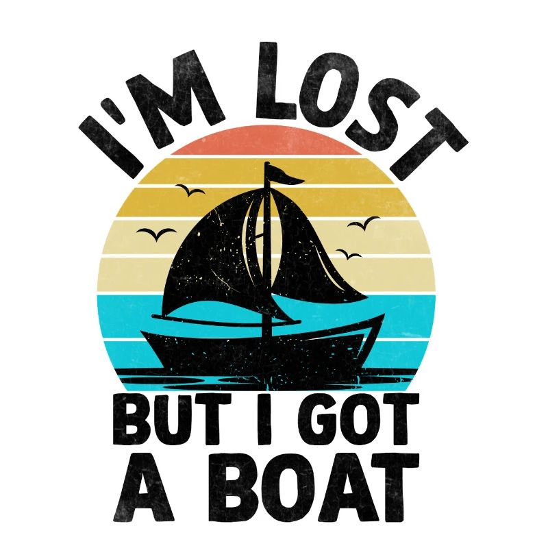 Ich bin verloren, aber ich habe ein Boot Paddelboot