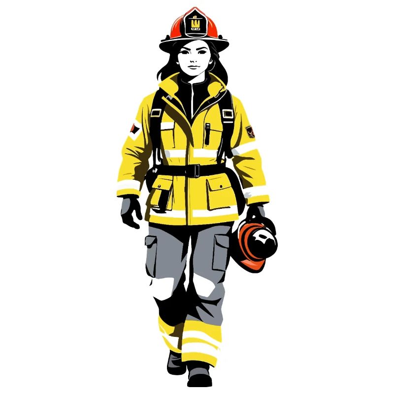 Firefighter - Profession Design Sticker