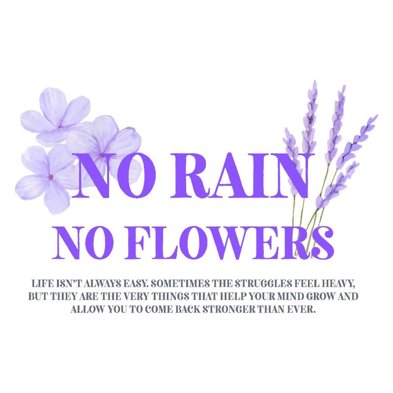 Pas de pluie, pas de fleurs