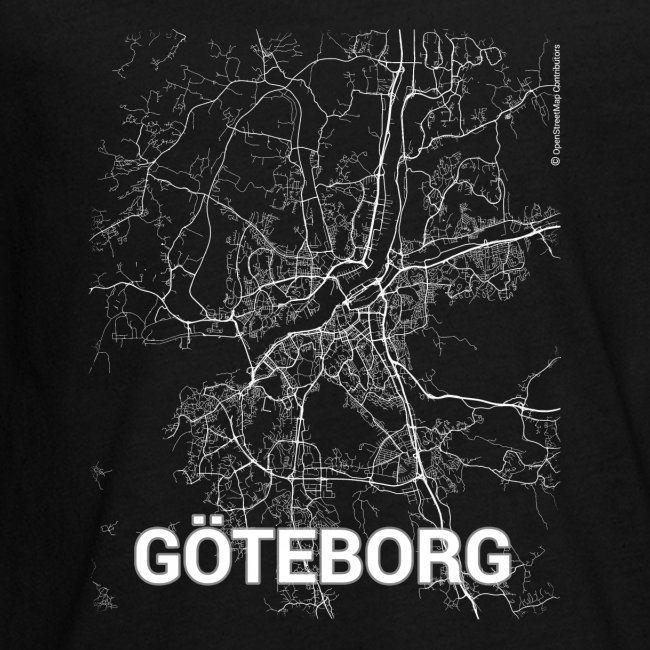 Gothenburg city map and streets