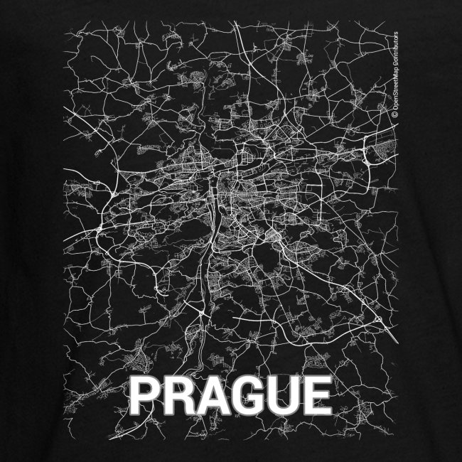 Prague city map and streets
