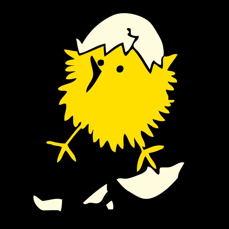 Chick BEEPY Happy Easter Naughty Yellow Comic Funny
