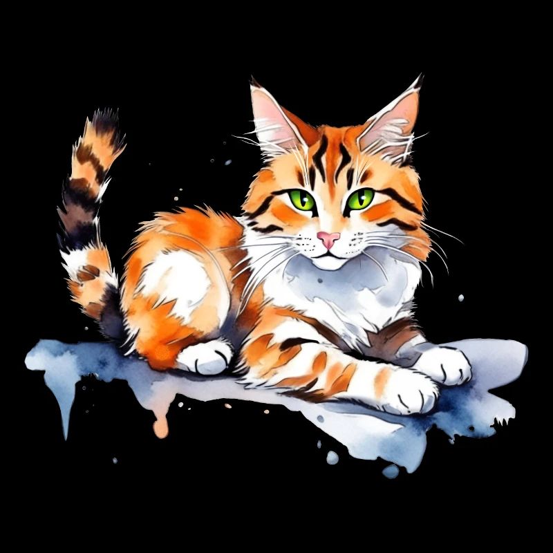 Katze im Schnee