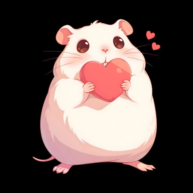 Hamster Herz Liebe Valentinstag Geschenk