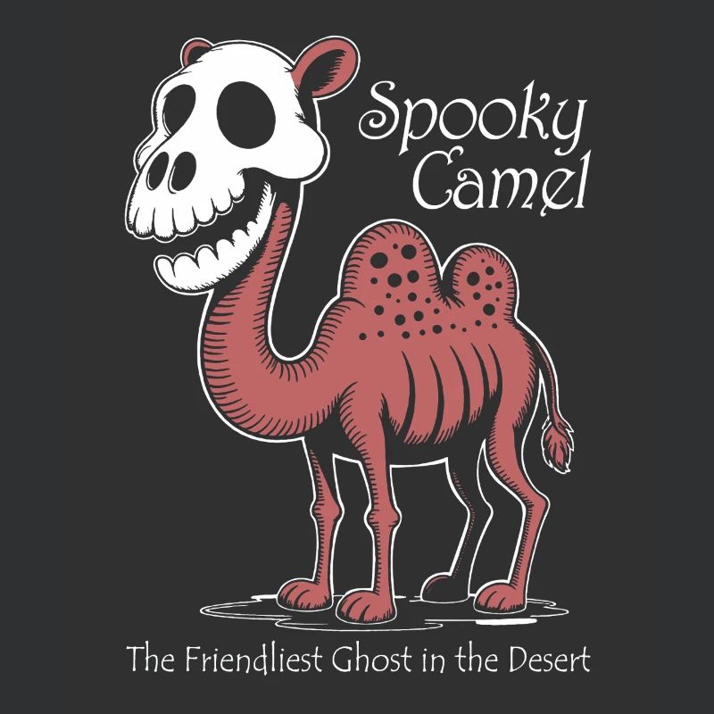 Spooky Camel Ghost in Desert