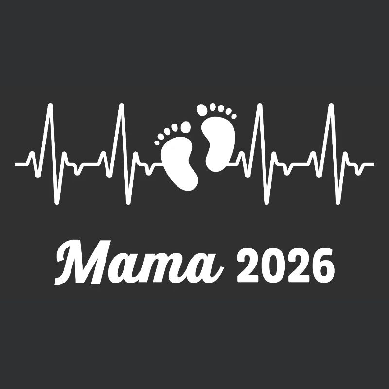 Mama 2026 Loading Werdender Mutter Herzschlag