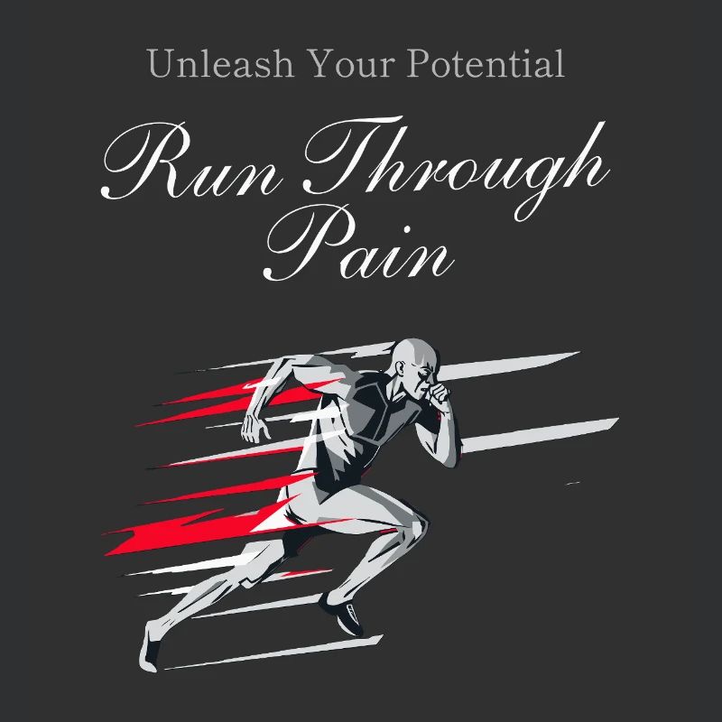 Running Jogging Motivation Sprint Runner Design