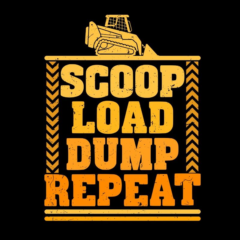 Kompaktlader Skid Steer Operator Scoop Load Dump