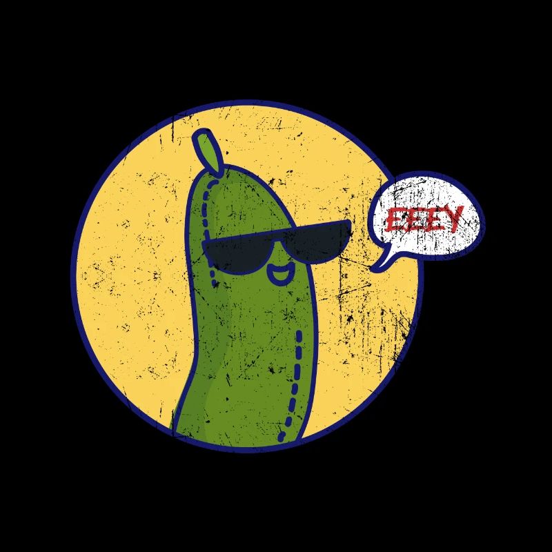 Cadeau végétalien de légume vert végétal concombre