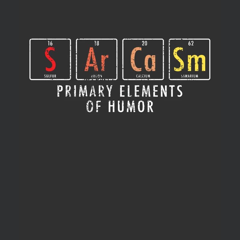 Sarkasmus Elemente Nerd Science