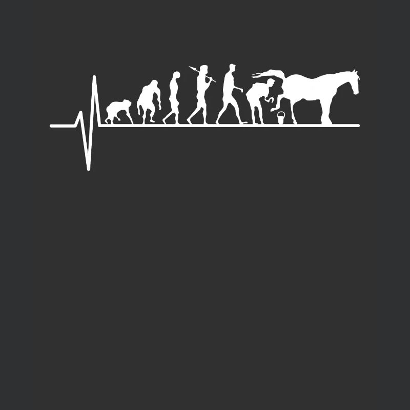 Hufschmied Evolution Herzschlag Geschenk