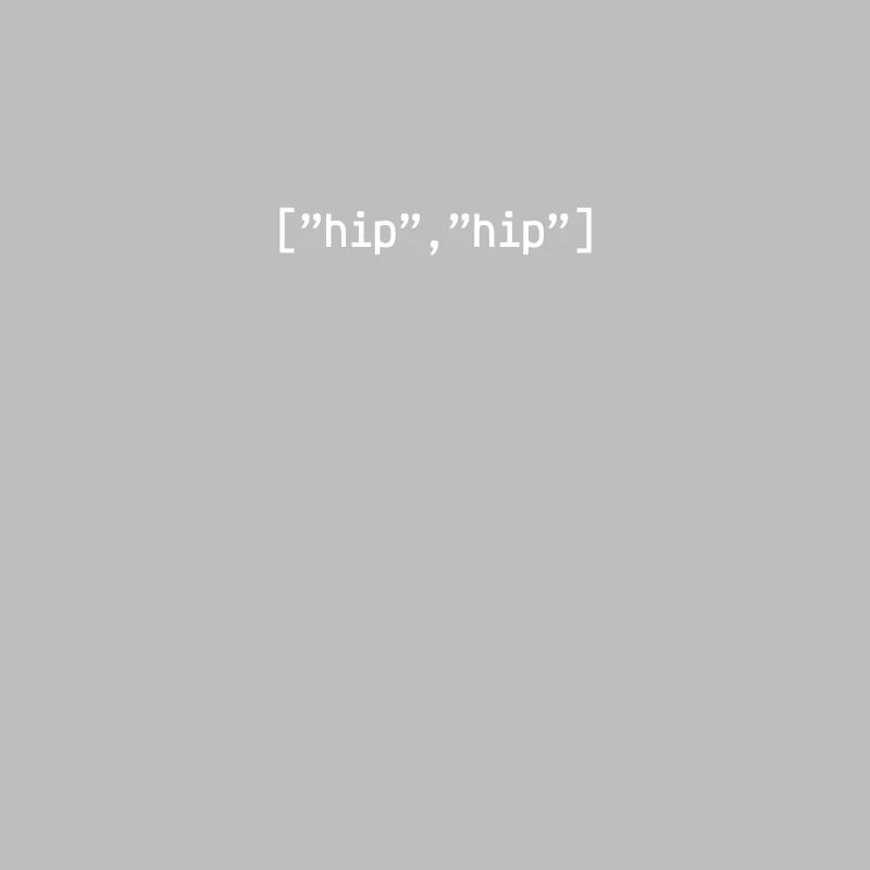 Hip Hip Array Programmierer Coding