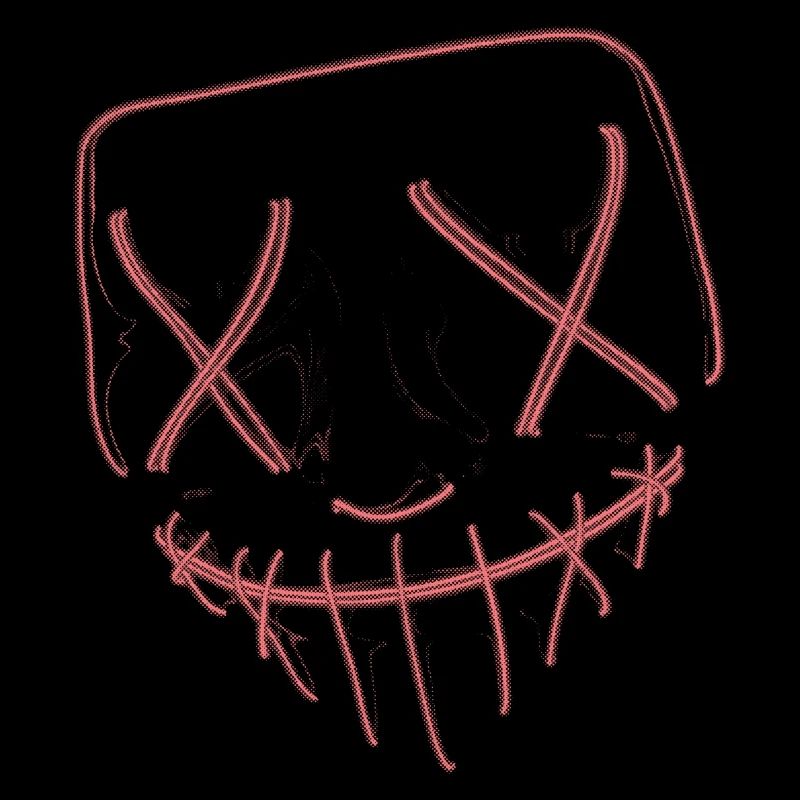 Neon Maske rot