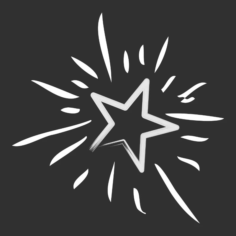 Glitzernder magischer Stern oder Sternschnuppe